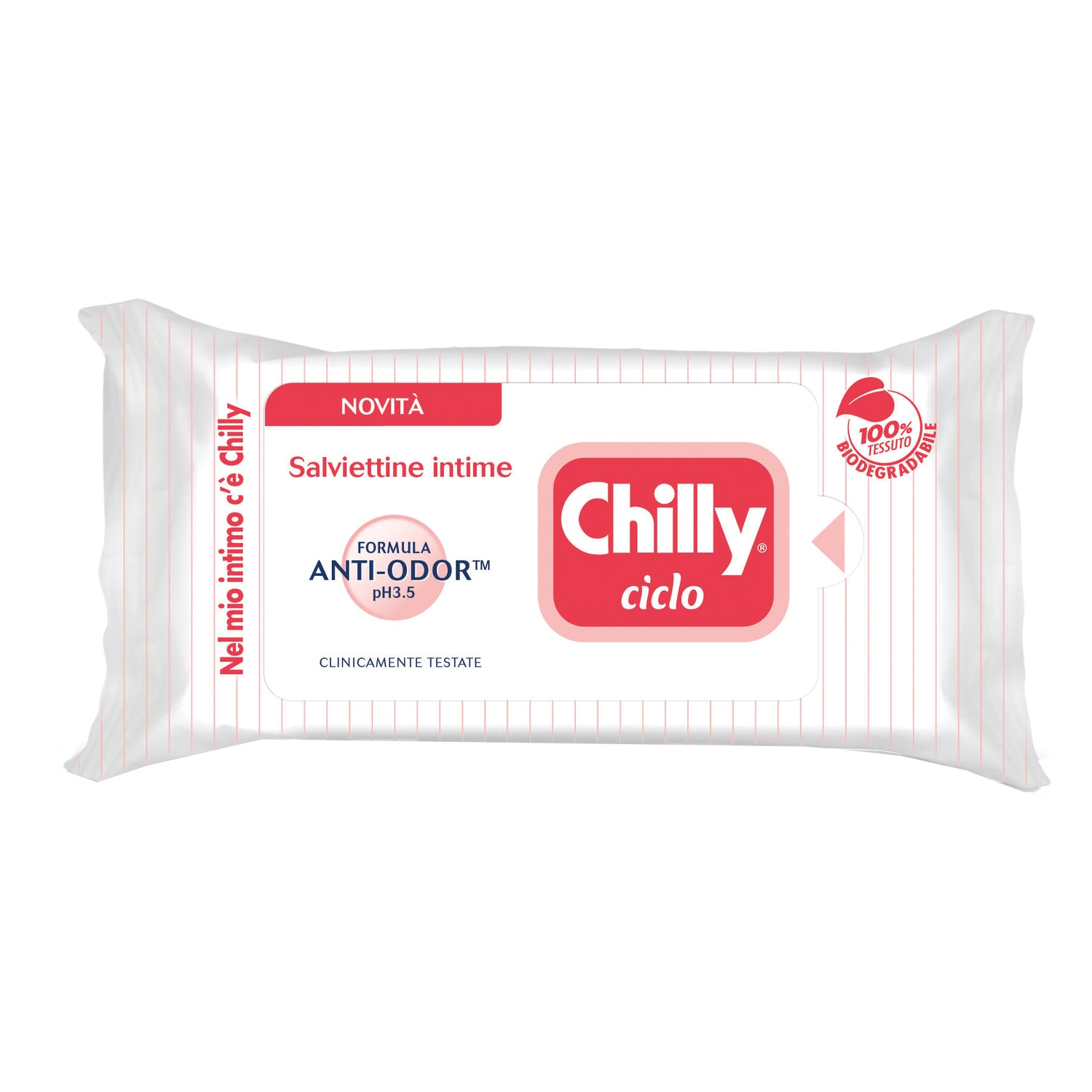 Chilly Pocket Salviettine Intime Detergenti Ciclo 12 Pezzi
