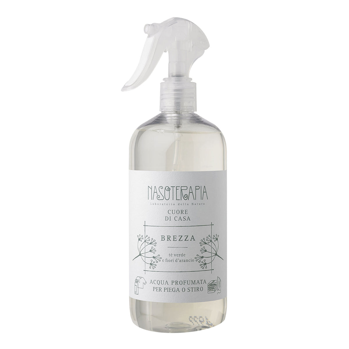 Nasoterapia Cuore Di Casa Brezza - Acqua Stiro Profumata Tè Verde e Fiori D'arancio 500ml  