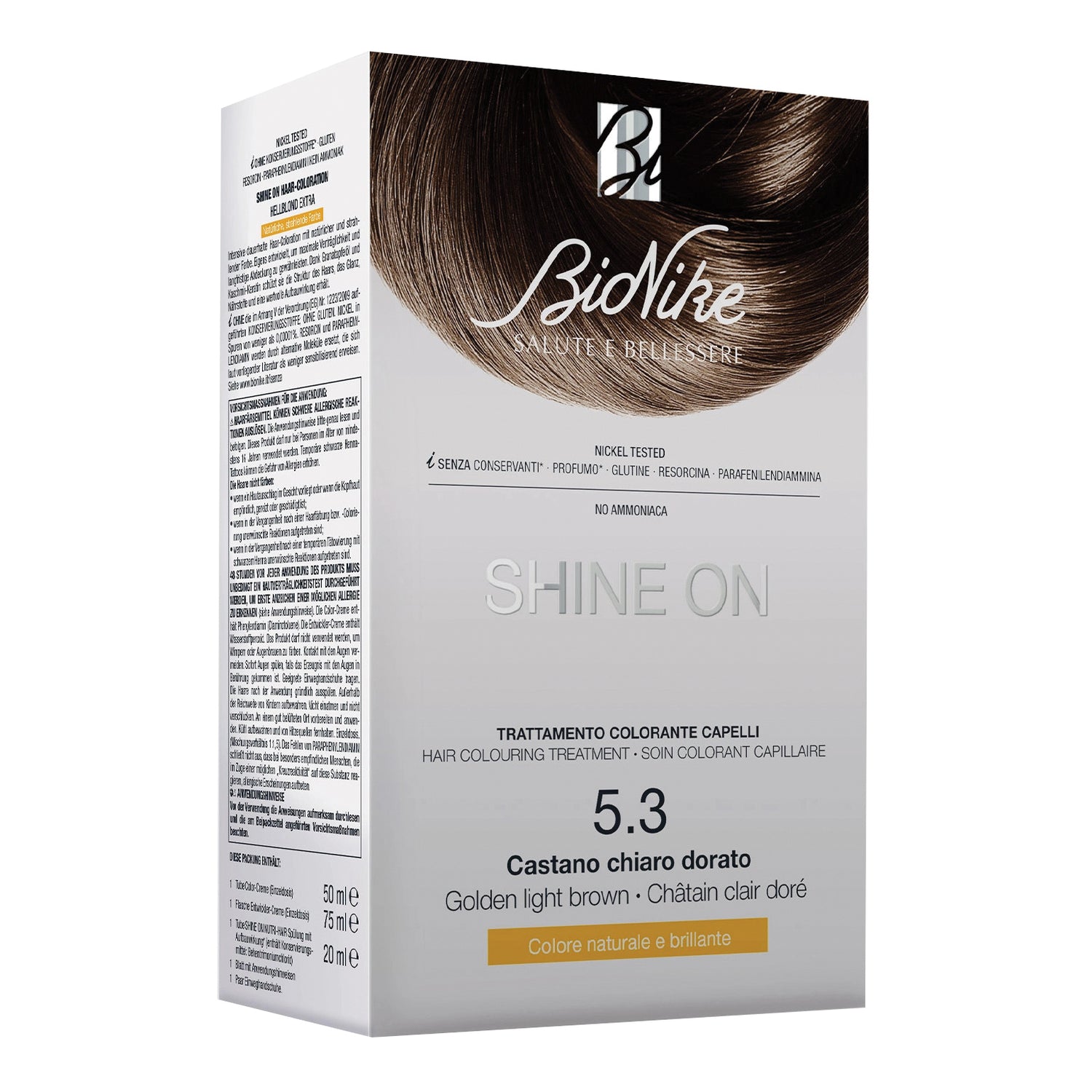 Bionike Shine On Tintura Capelli Colore 5.3 Castano chiaro dorato