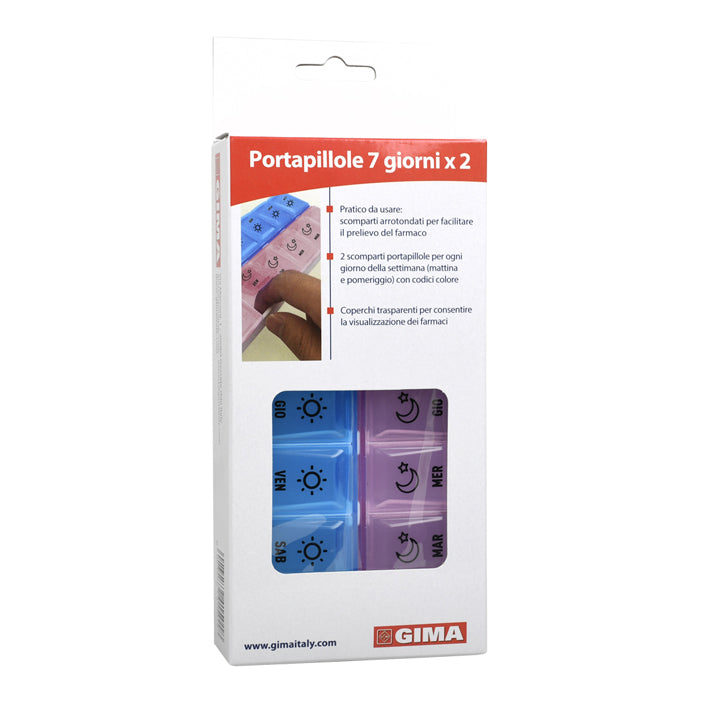 PORTAPILLOLE SETTIMANALE 7GGX2  