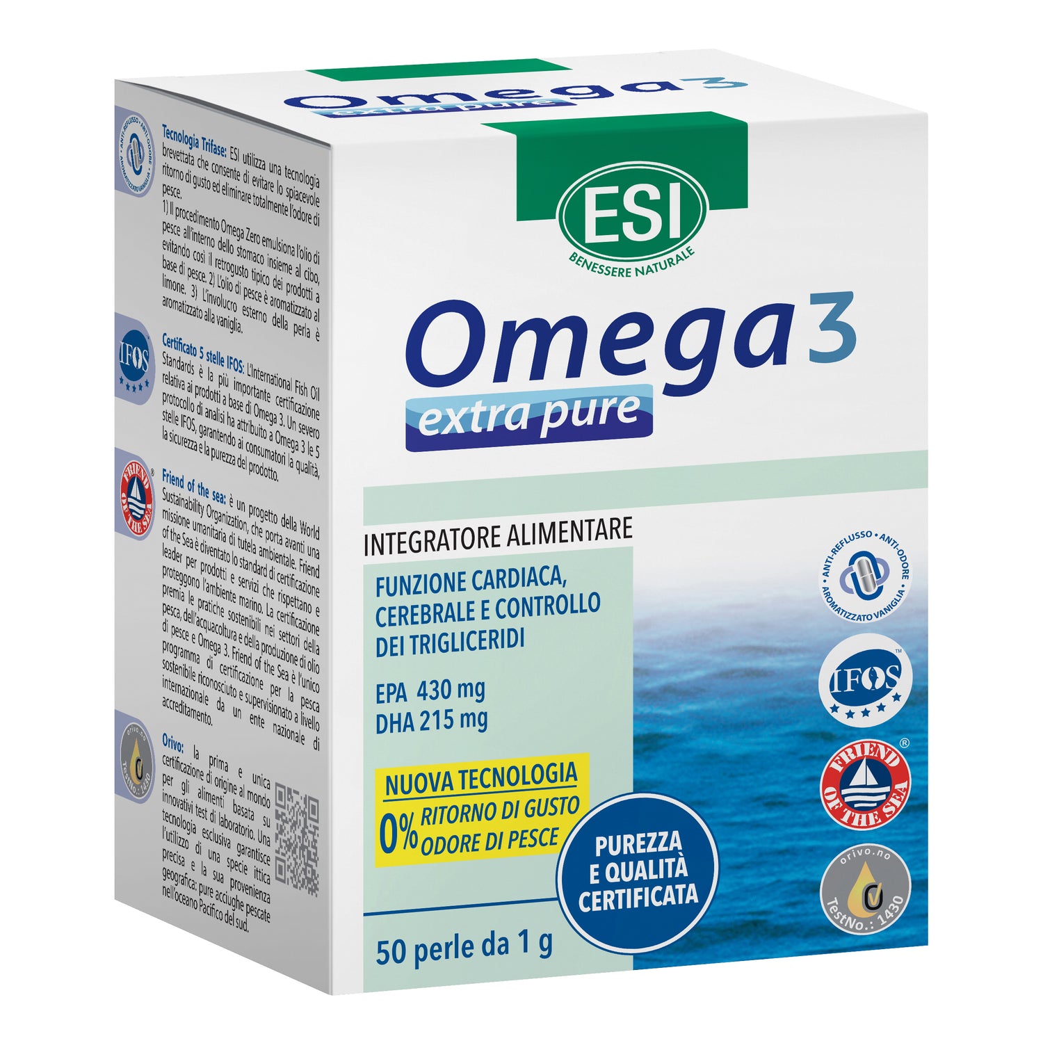 Esi Omega 3 Extra Pure 50 Perle Da 1g