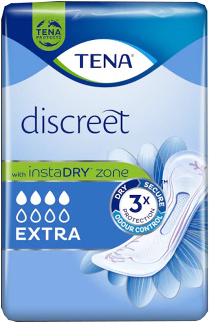 Tena Discreet Extra - Assorbenti Incontinenza Moderata 10 Pezzi