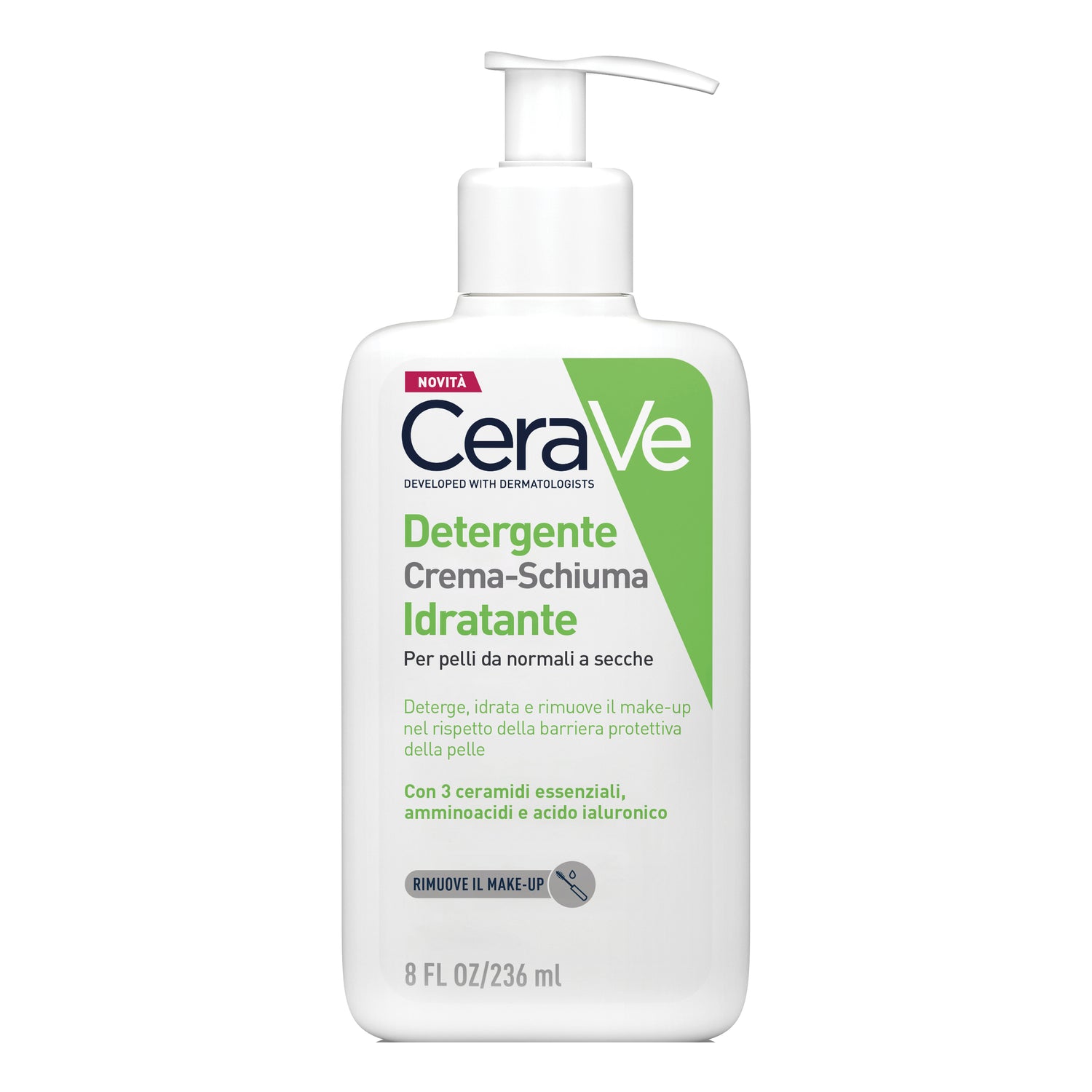 Cerave Cream To Foam Cleanser - Detergente Crema-Schiuma Idratante 236ml