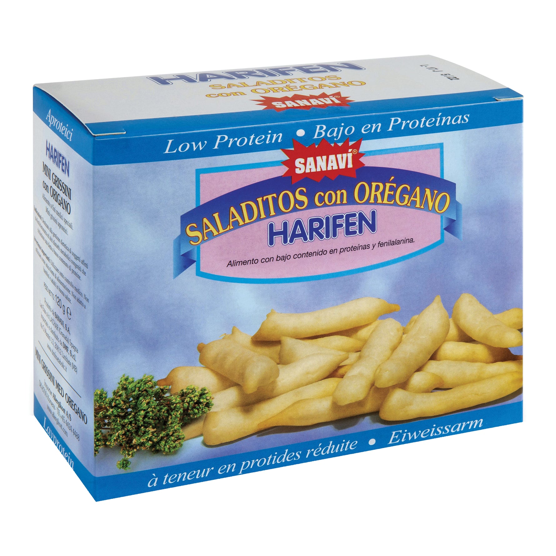 HARIFEN SALADITOS ORIGANO4X30G
