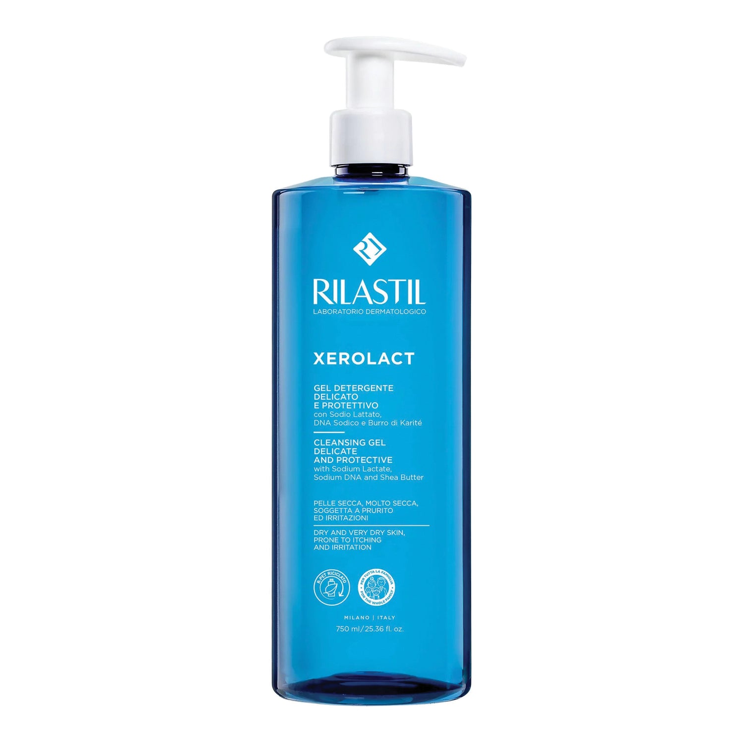 Rilastil Xerolact Gel Detergente Delicato 750 ml