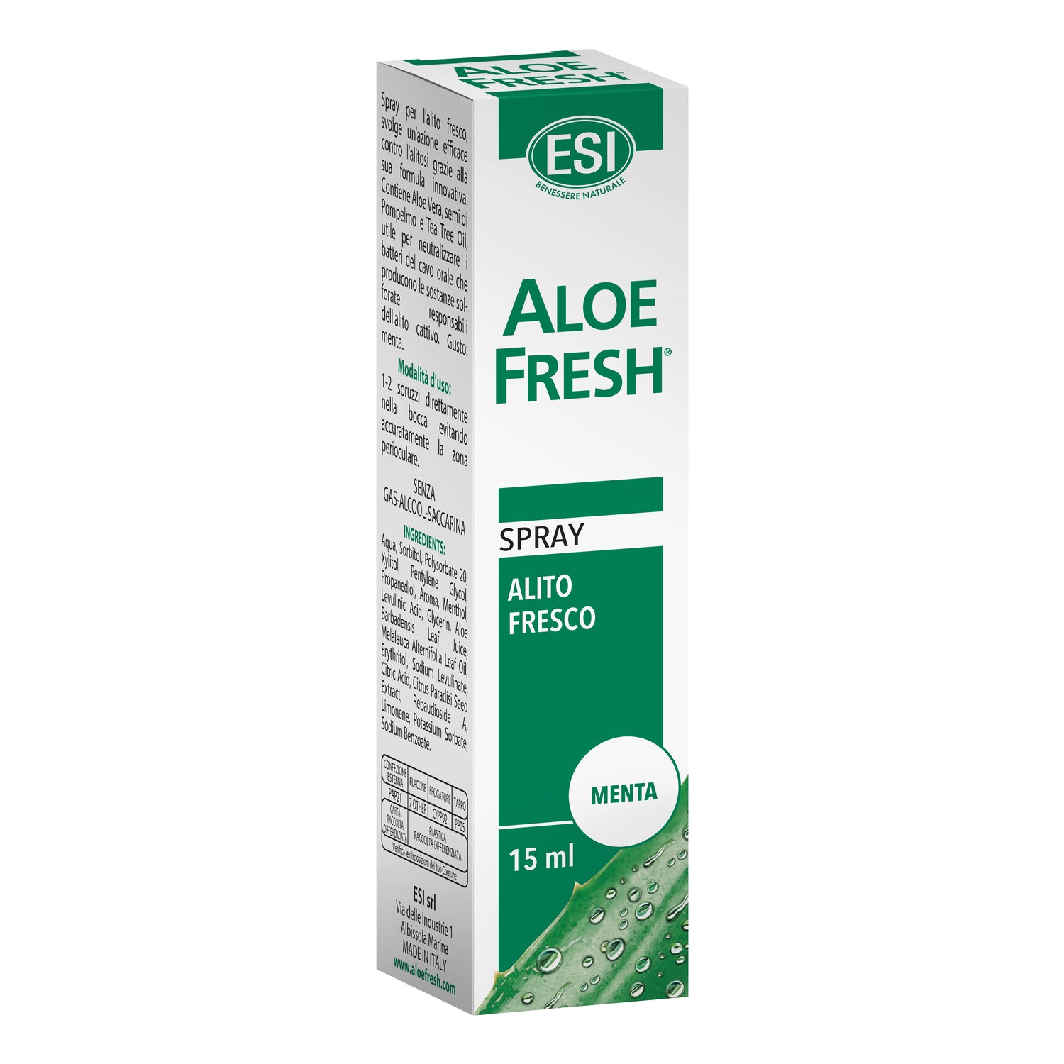 Esi Aloe Fresh Spray Alito Fresco Menta 15ml