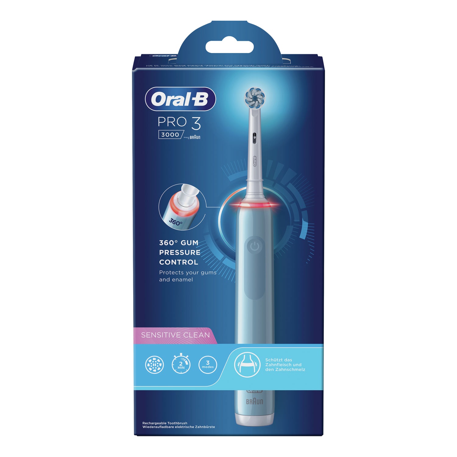 Oral-B Spazzolino Elettrico PRO3 SENSITIVE BLUE