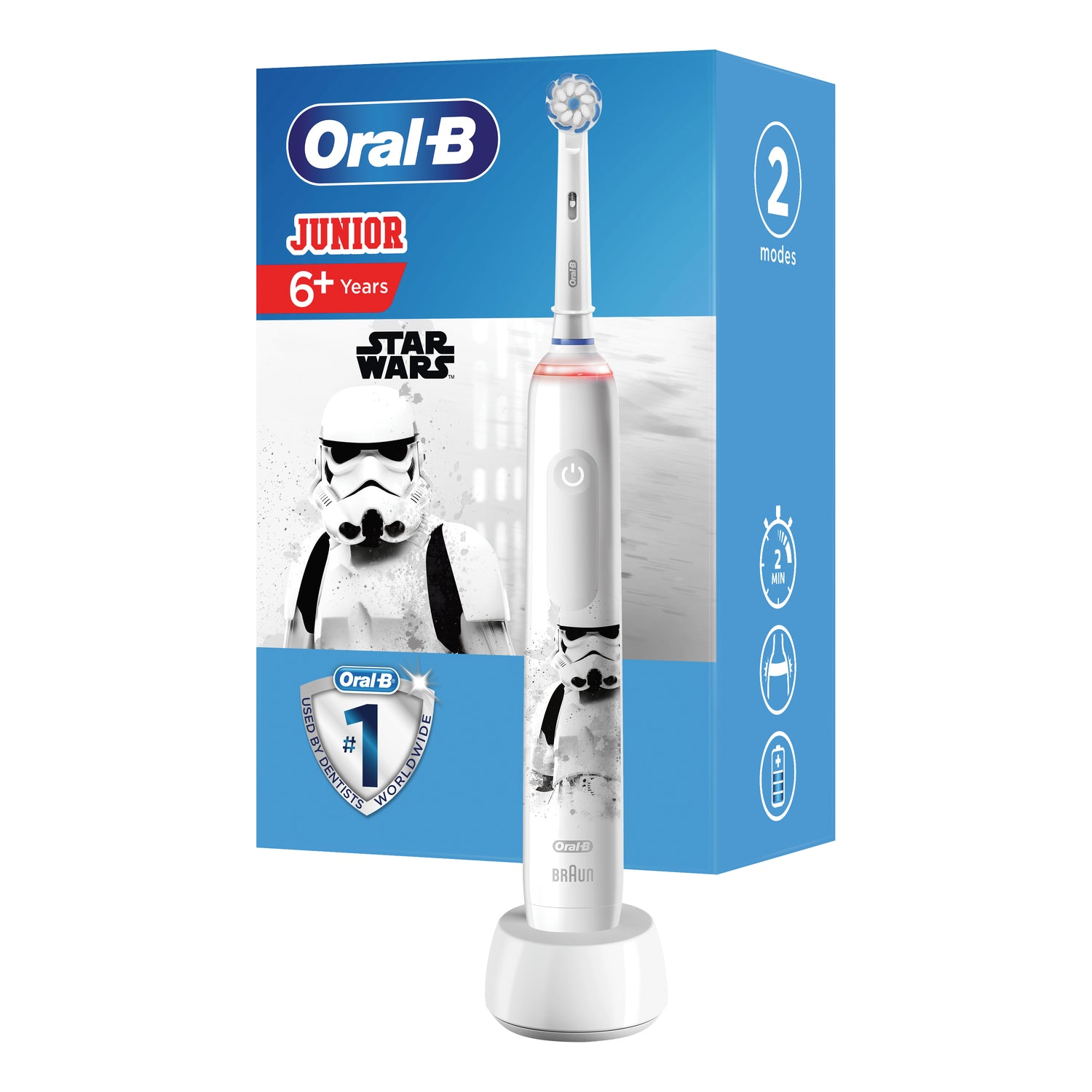Oral-B Spazzolino Elettrico PRO 3 JUNIOR STARWARS 6-12 Anni