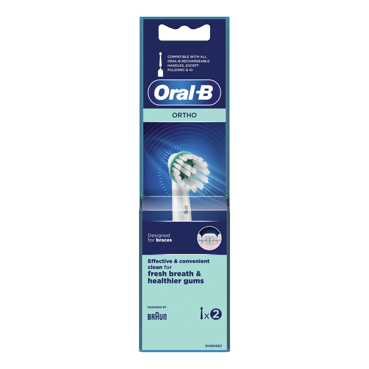 Oral-B Testine Di Ricambio Orthocare 2 Pezzi