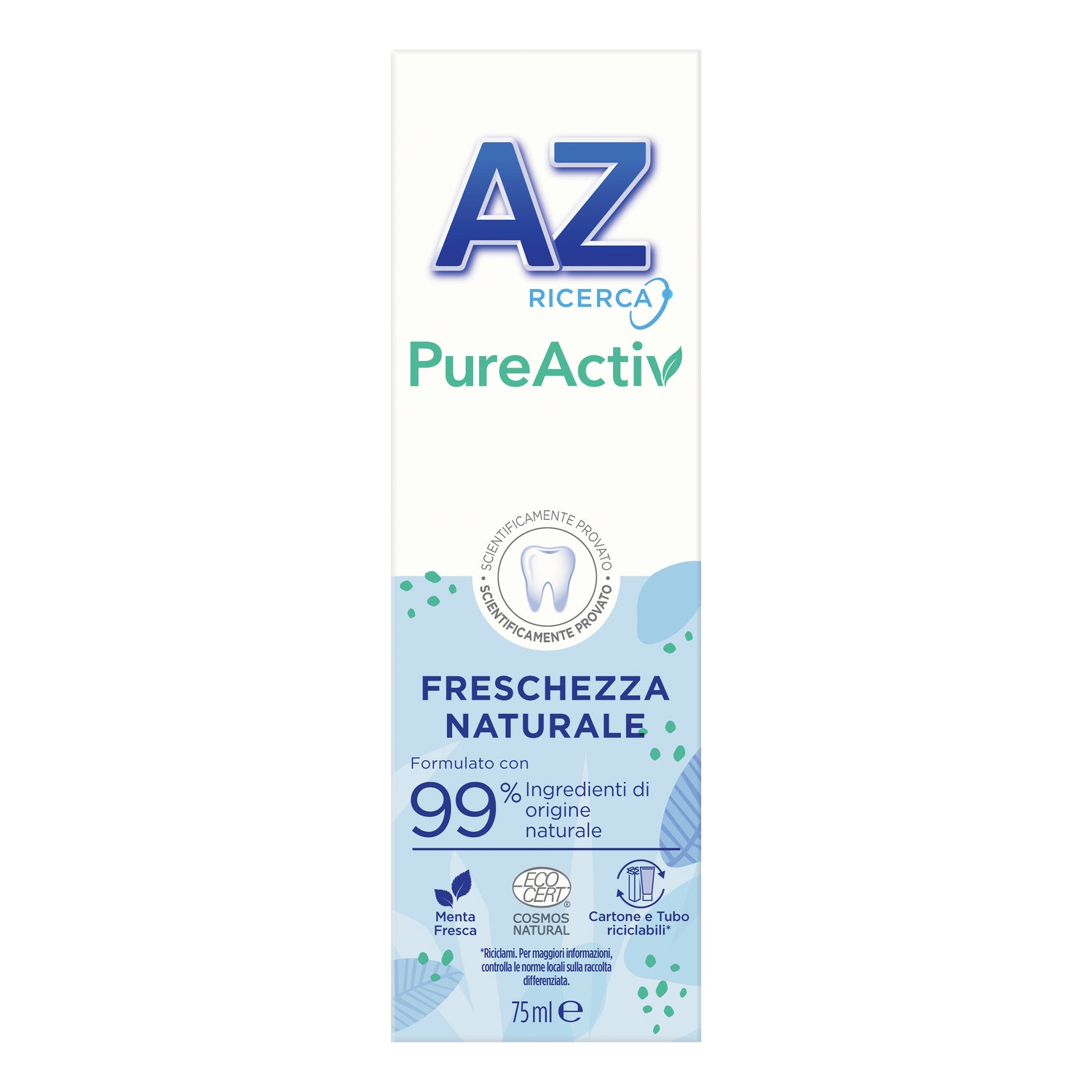 Az PureActiv Freschezza Naturale Dentifricio 75 ml