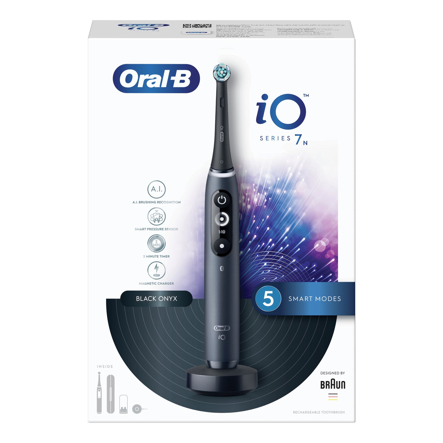 Oral-B iO Serie 7 Black Spazzolino Elettrico Nero
