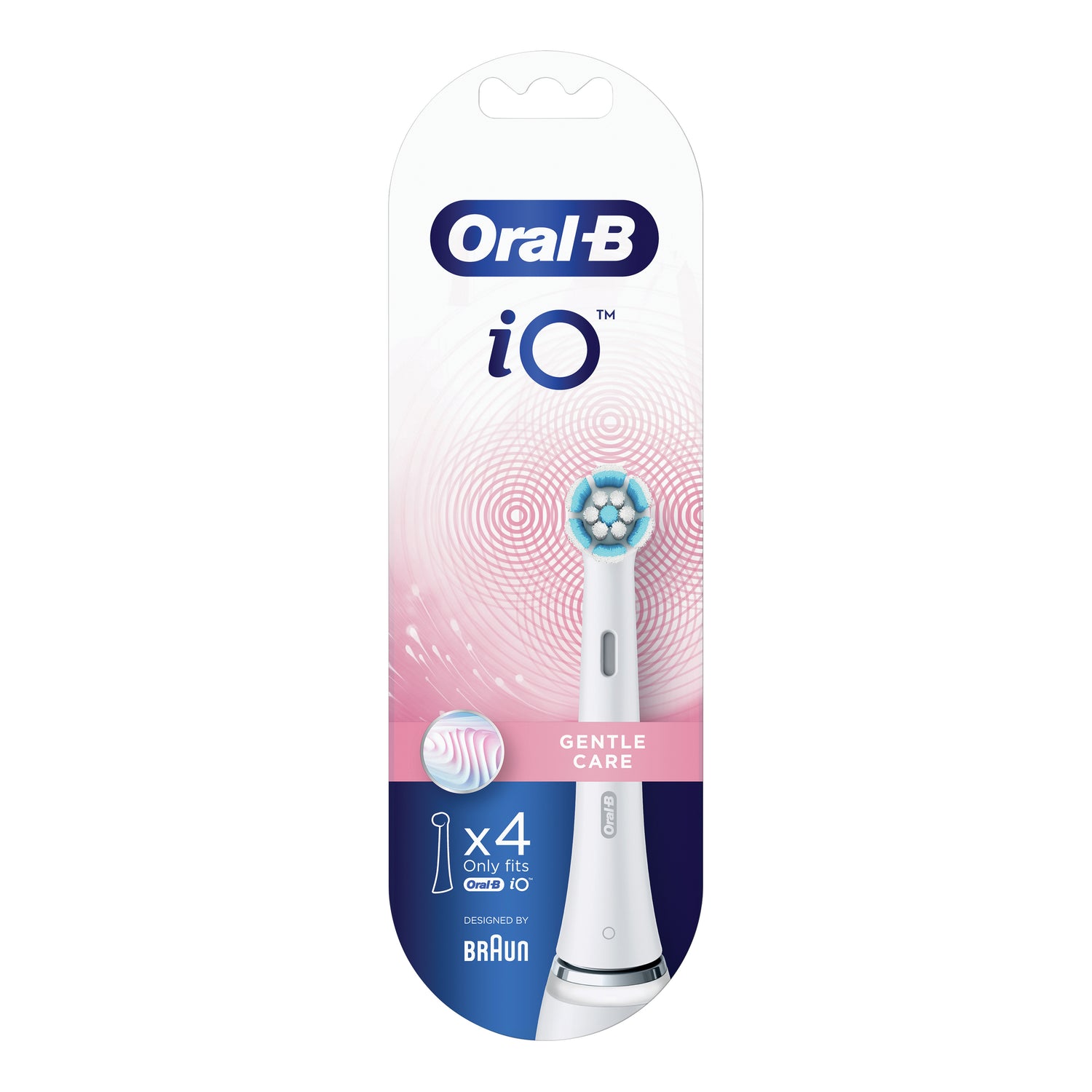 Oral-B iO Testine Di Ricambio Gentle Care Bianche 4 Pezzi
