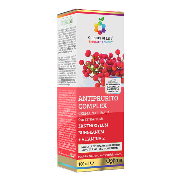 Antiprurito Complex Crema | Lenitiva Prurito Intimo Calendula Camomilla Aloe Vera Optima Colours of Life | 100ml

