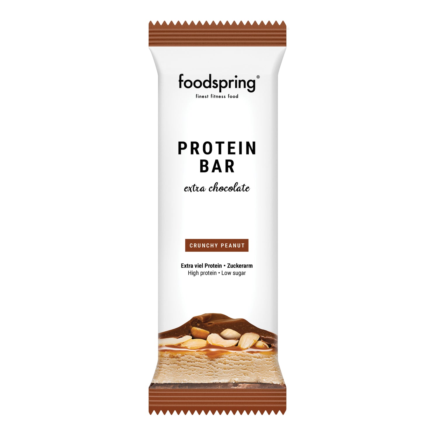 Foodspring Protein Bar - Barretta Proteica Extra Chocolate Arachidi Croccante 65g
