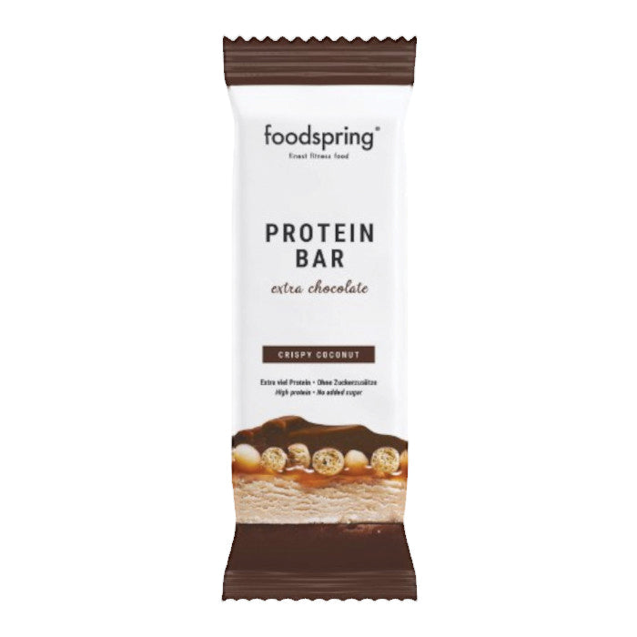 Foodspring Protein Bar - Barretta Proteica Extra Chocolate Cocco Croccante 65g