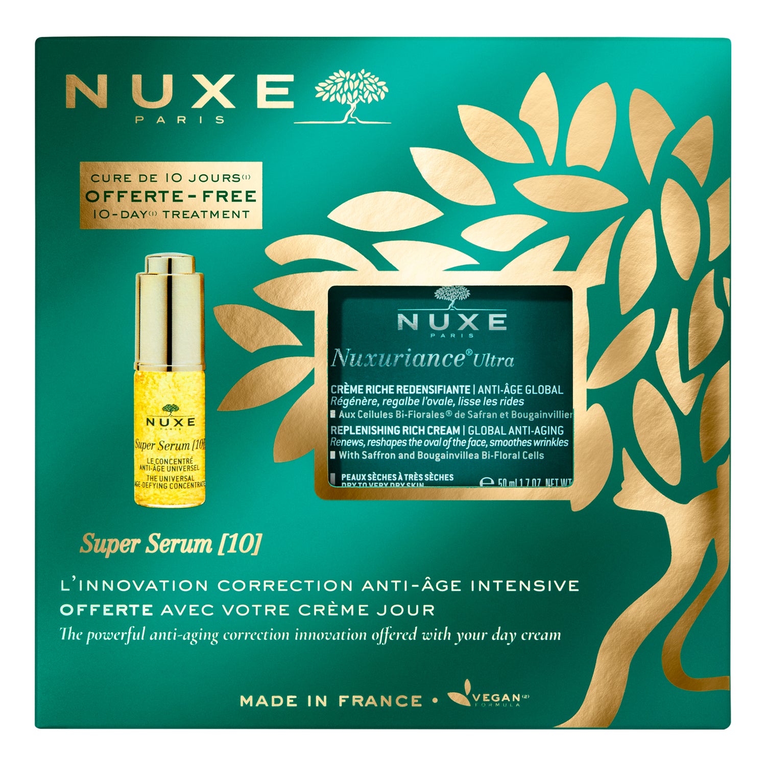 Nuxe Cofanetto Regalo Nuxuriance Ultra - Crema Ricca 50ml + Super Serum10 5ml