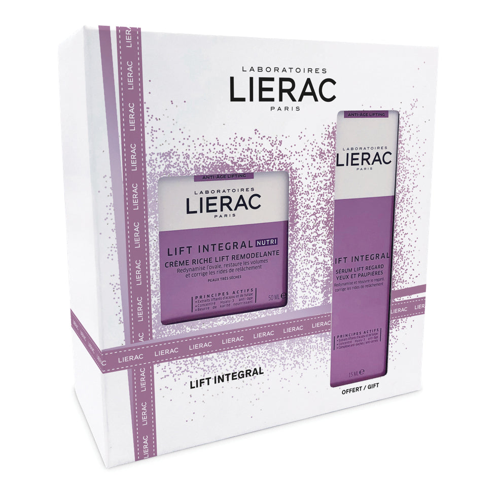 Lierac Cofanetto Natale Lift Integral Crema Nutri Liftante Rimodellante 50ml + Siero Liftante Occhi 15ml