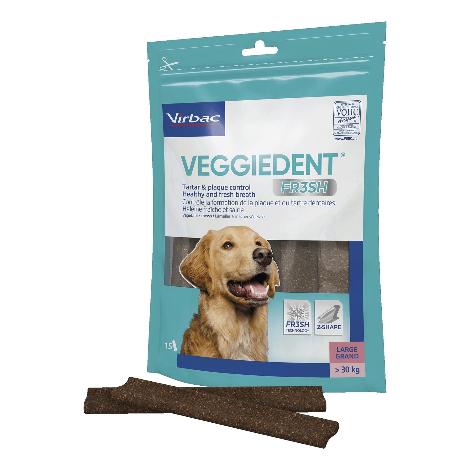 VEGGIEDENT FR3SH L 15STICK