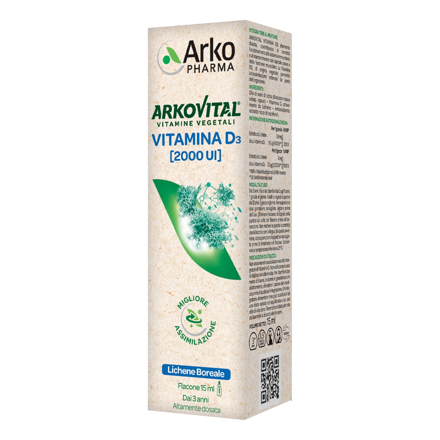 ARKOVITAL VITAMIN D3 15ML
