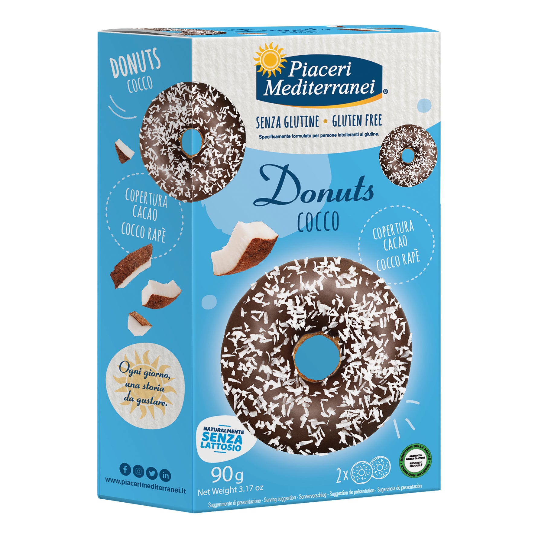 PIACERI MEDIT DONUTS COCCO 90G

