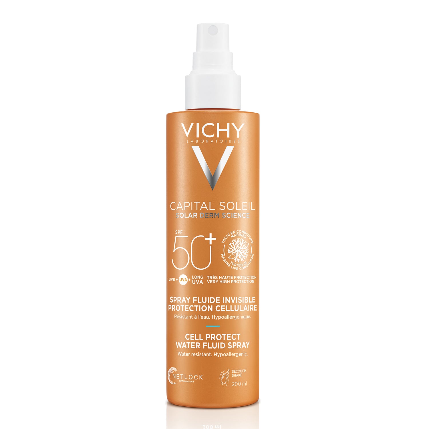 Vichy Capital Soleil Spray Solare Spf 50+ Resistente All'Acqua 200ml