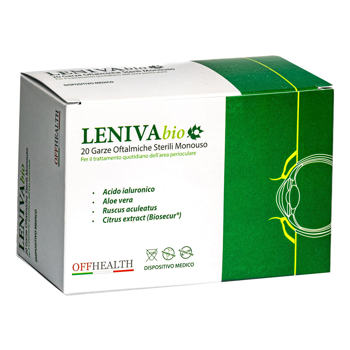 LENIVA BIOSECUR GARZE OFT 20PZ  