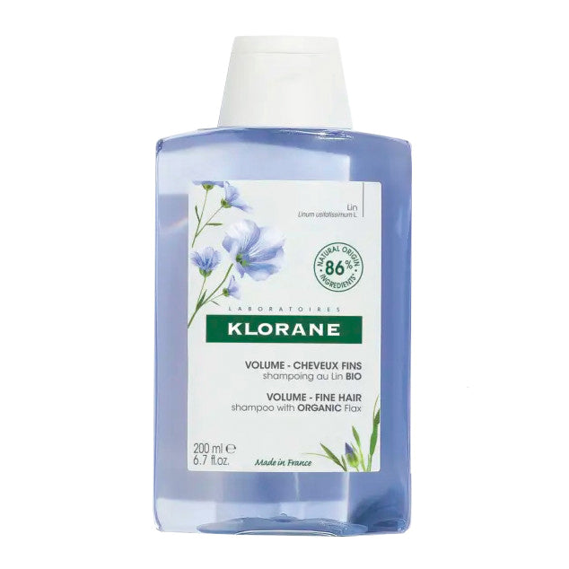 Klorane Shampoo Alle Fibre Lino Per Capelli Sottili E Senza Volume 200ml