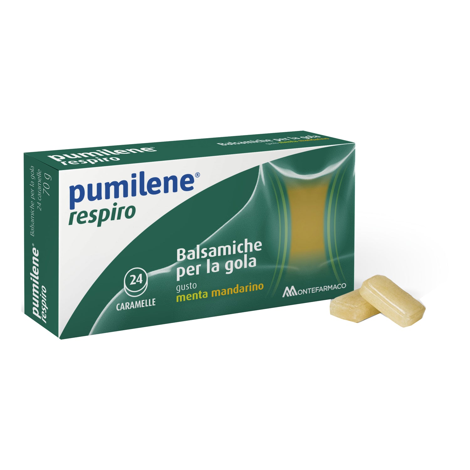 Pumilene Respiro Caramelle Per La Gola Menta/Mandarino 70g