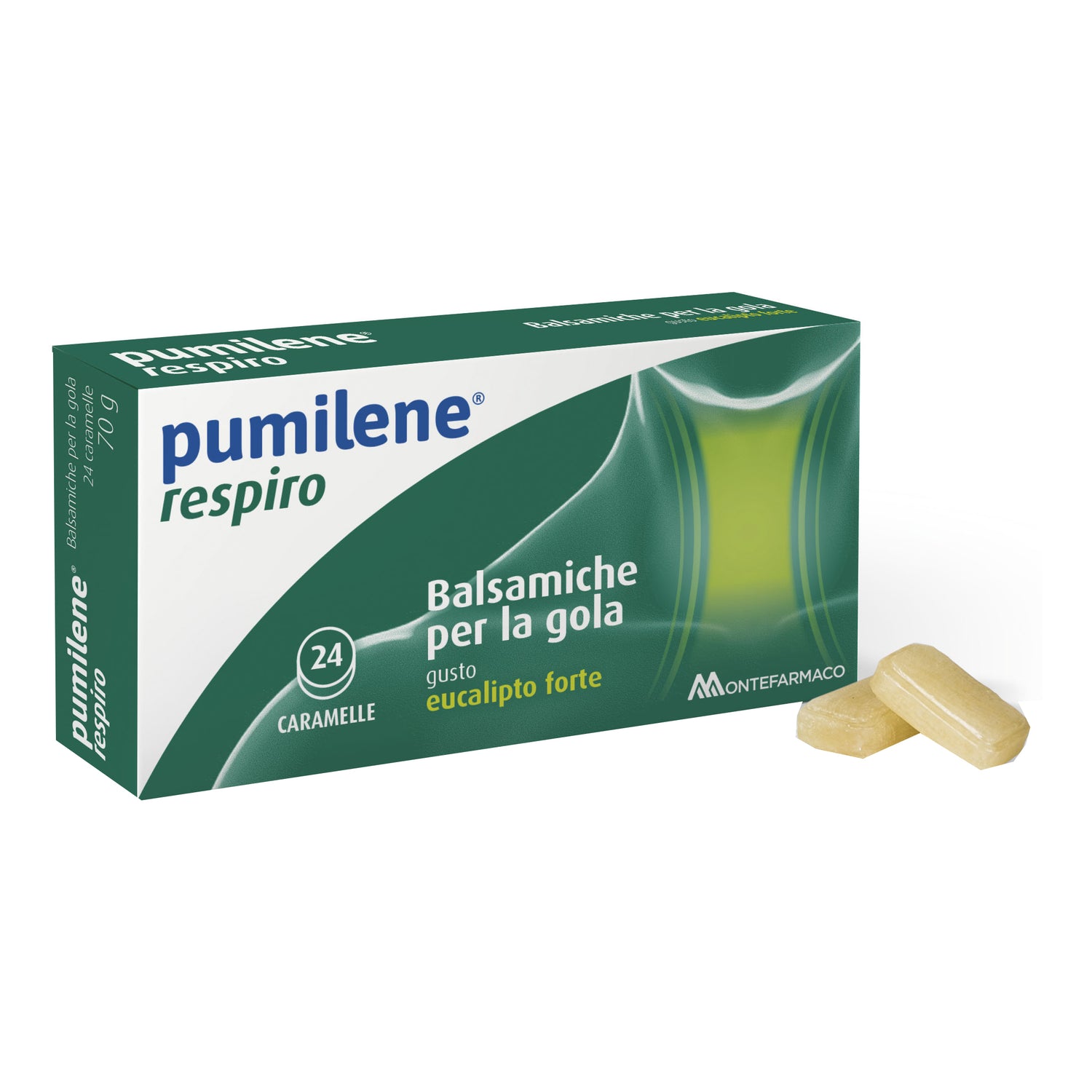 Pumilene Respiro Gola Eucalipto Forte 24 Caramelle Balsamiche