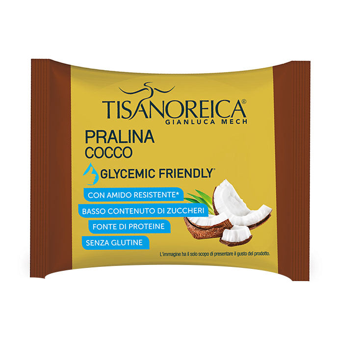 Gianluca Mech - Tisanoreica Pralina Cocco Ricoperte Fondente - Glycemic Friendly 9g  
