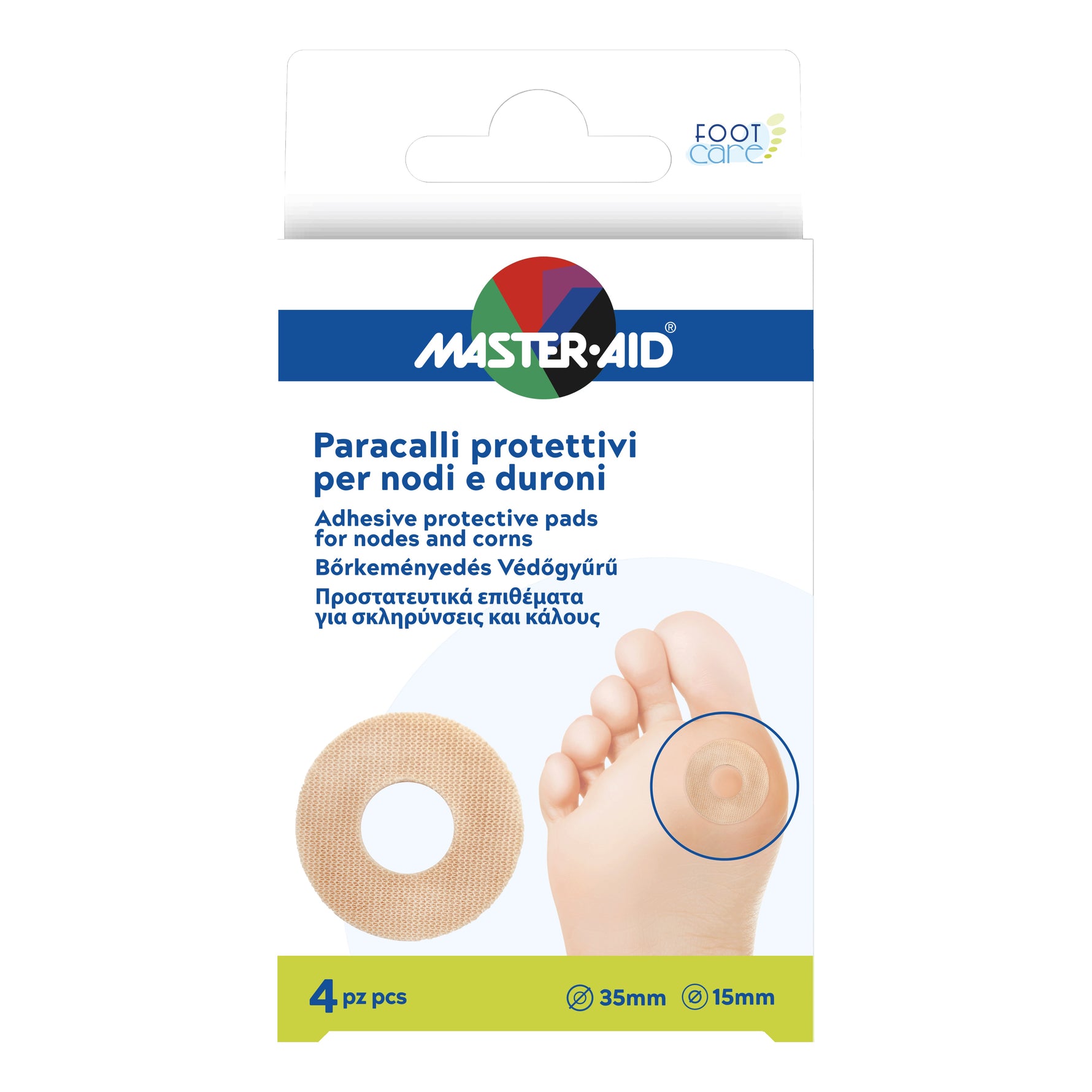 Master Aid Foot Care Paracalli Nodi E Duroni 4 Pezzi
