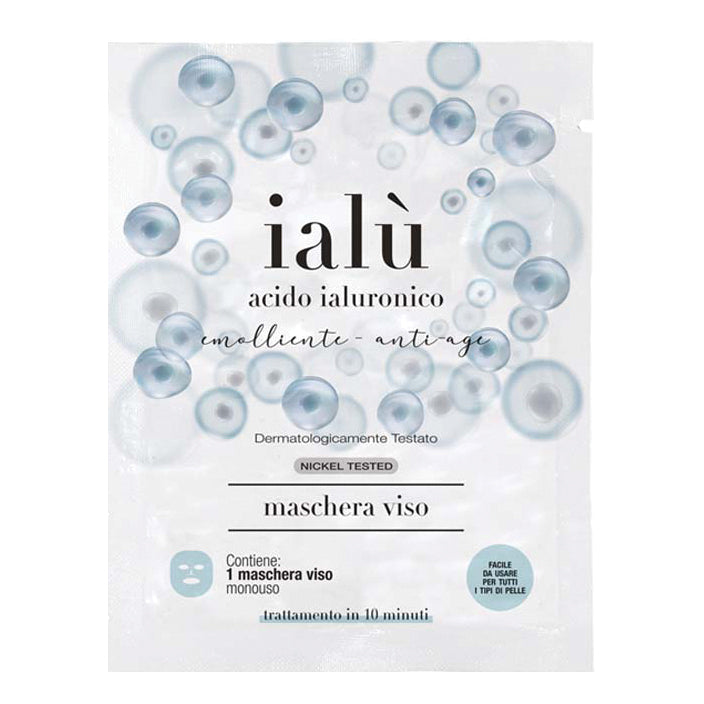 Ialu' - Maschera Viso Monouso Acido Ialuronico 1 Pezzo