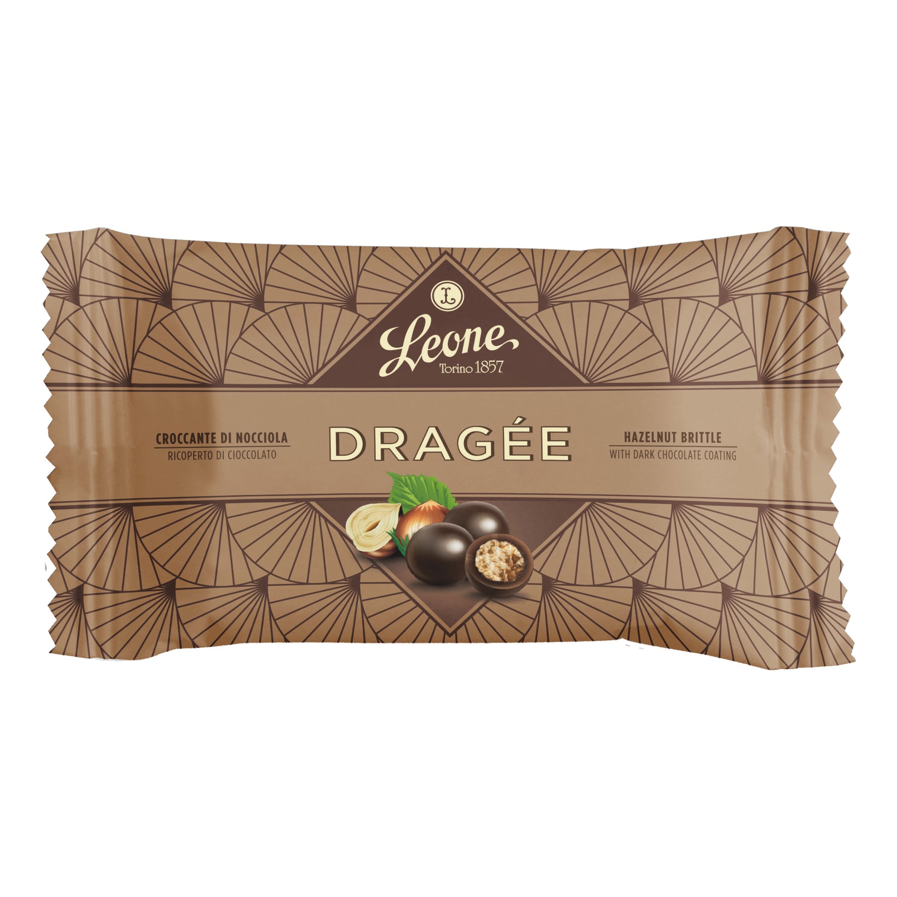 Leone Dragee Croccante alla nocciola ricoperto di cioccolato 35 g
