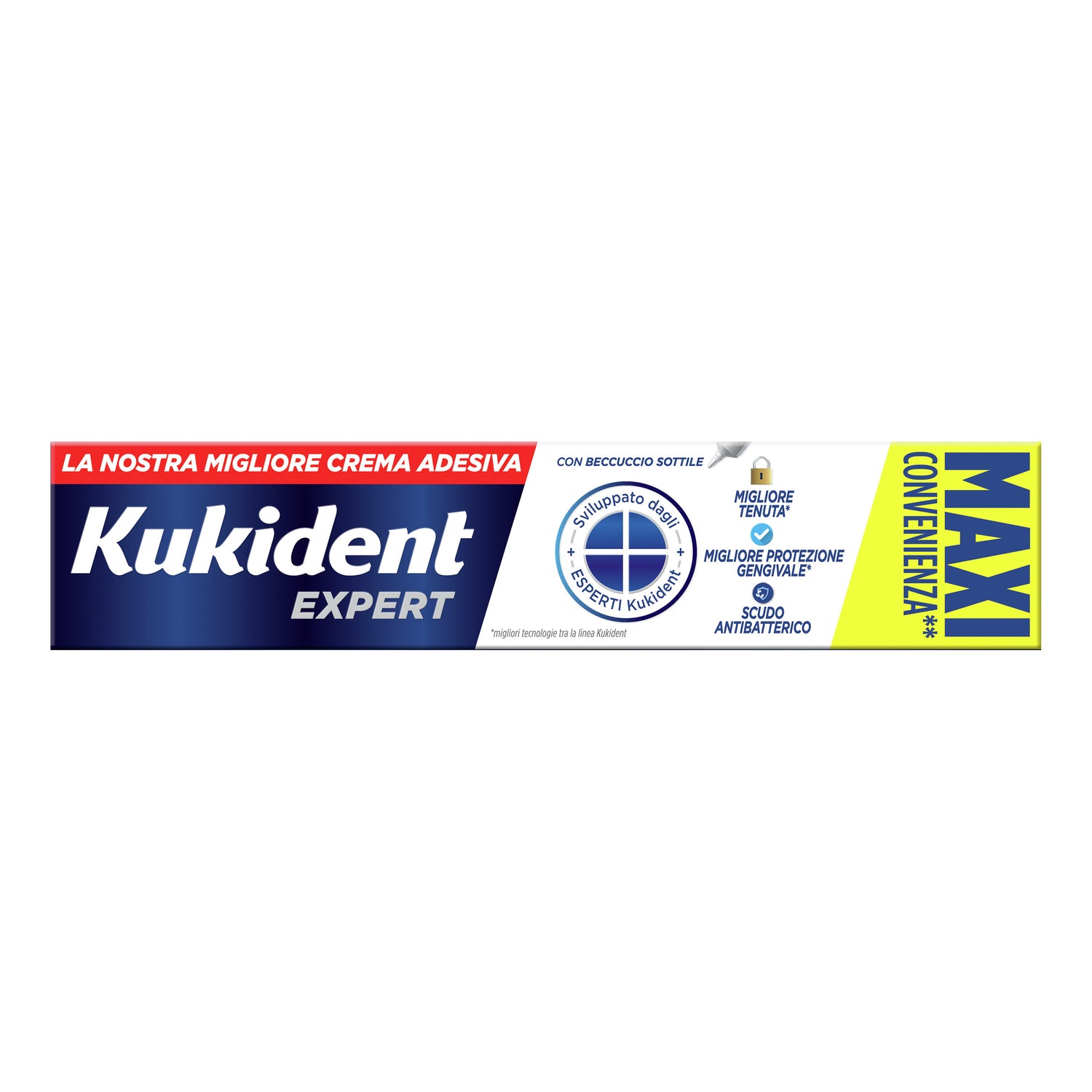 Kukident Ultimate Barriera Anti-Cibo Sapore Fresco - Formato Maxi Convenienza 57g