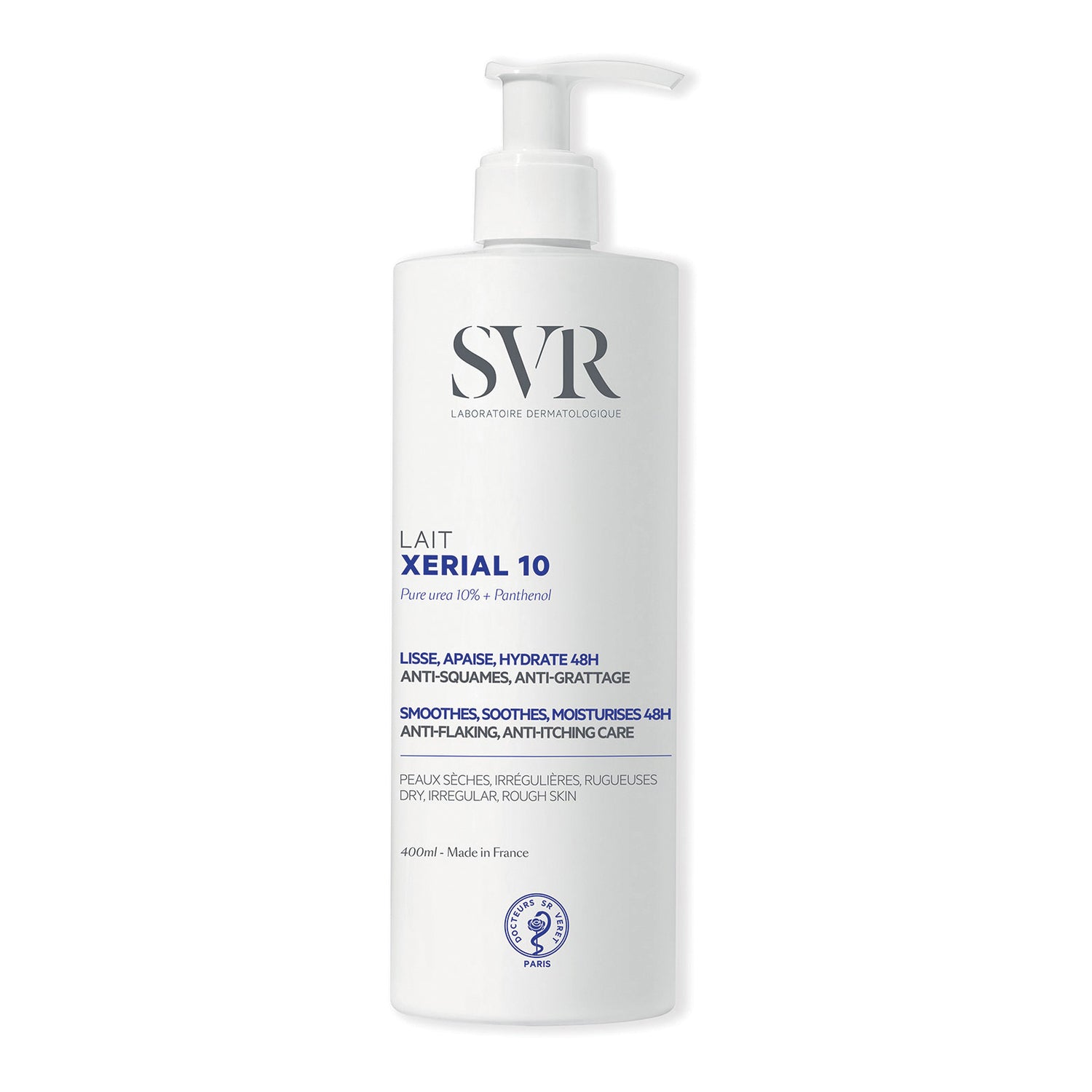 SVR - Xerial 10 Lait 10% Di Urea Latte Idratante 48h Ad Azione Lenitiva Ed Anti-Desquamazione 400ml
