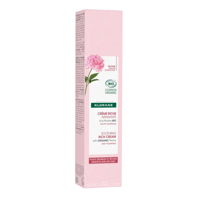 Klorane Crema Ricca Lenitiva Alla Peonia Bio 40ml