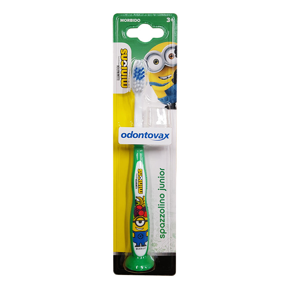 Odontovax Junior Minions | Spazzolino Bambini Setole Morbide | Verde  