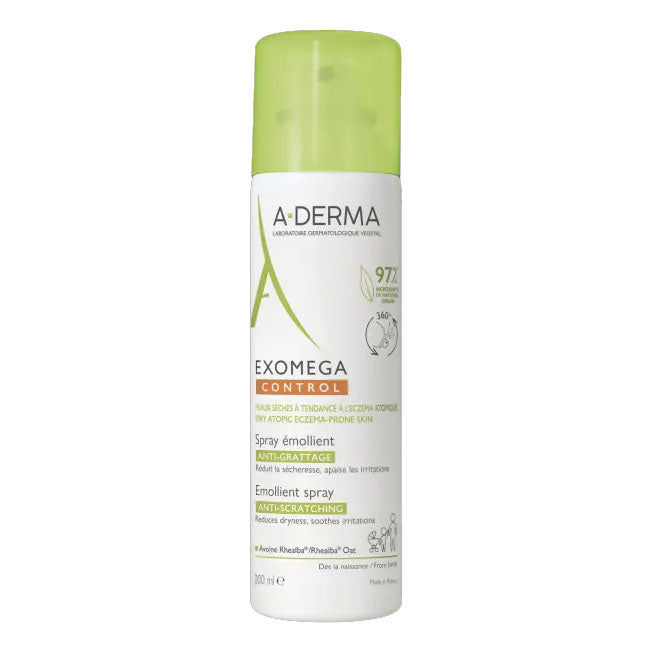 A-Derma Exomega Control | Spray Emolliente Anti Grattage Pelle Atopica | 200 ml
