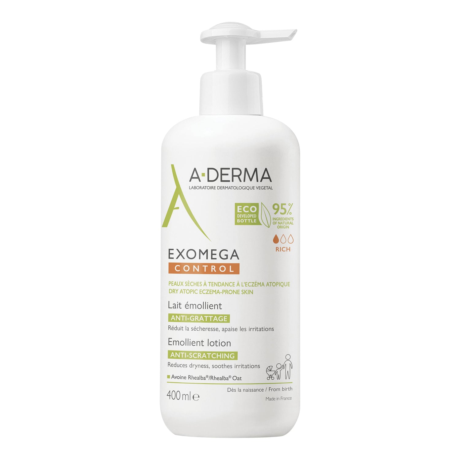 Aderma Exomega Control Latte Emolliente 400ml