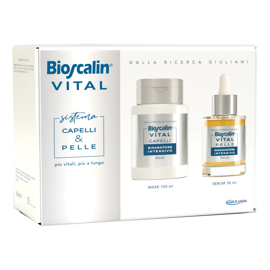 Bioscalin Vital | Cofanetto Capelli e Pelle Maschera e Siero Anti-Età  