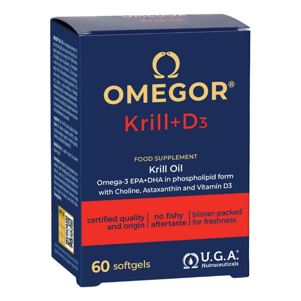 Omegor Krill D3 | Omega 3 Colina Vitamina D3 | 60 Capsule Molli
