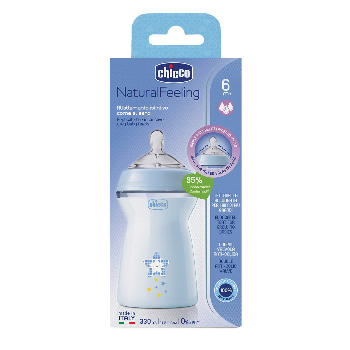 CH BIBERON NF PP 6M+ 330ML BBO  
