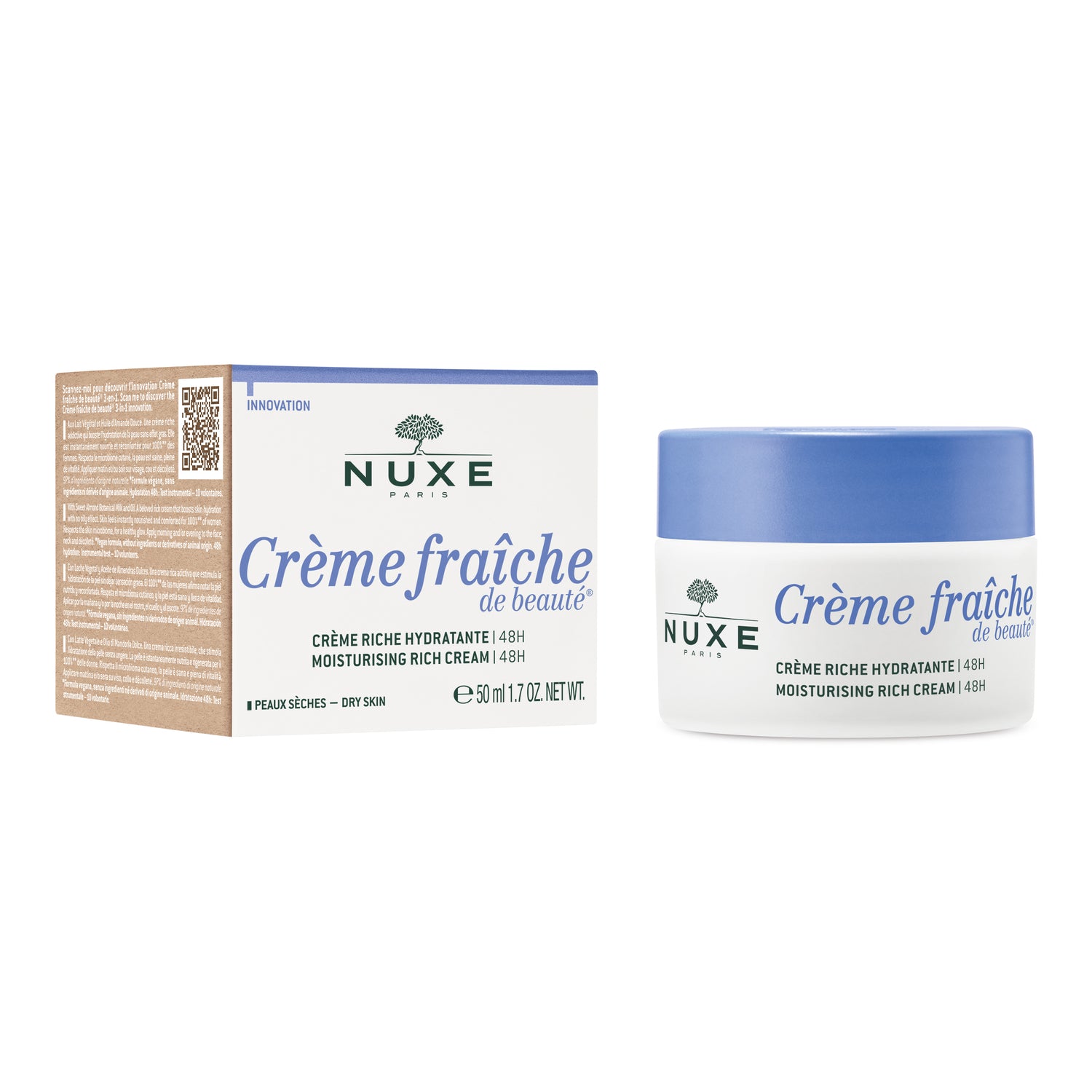 Nuxe Crème Fraîche de Beauté Crema Ricca Idratante 48h Pelli Secche 50ml