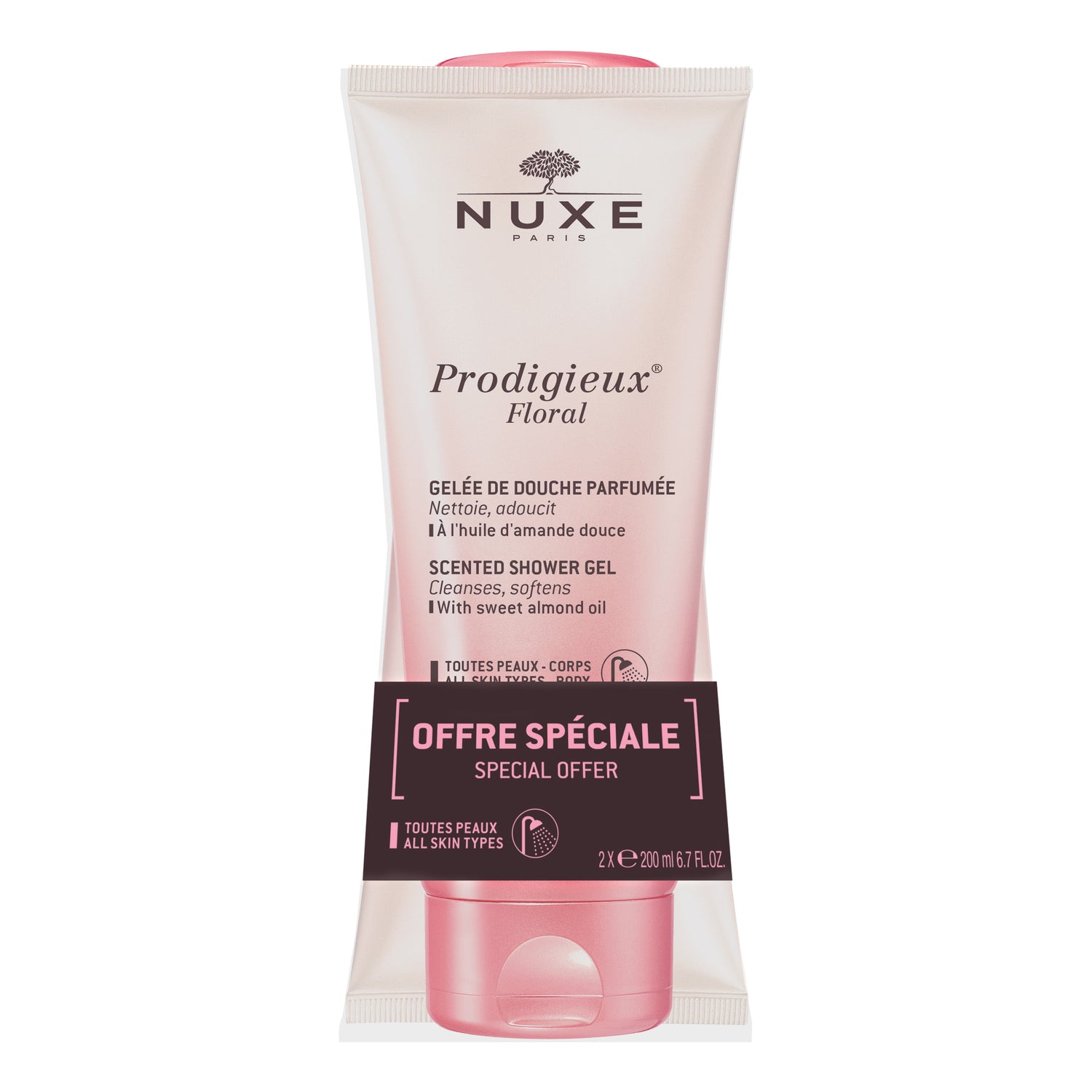Nuxe Duo Gel Doccia Prodigieux® Florale Pacco Doppio 2 X 200ml