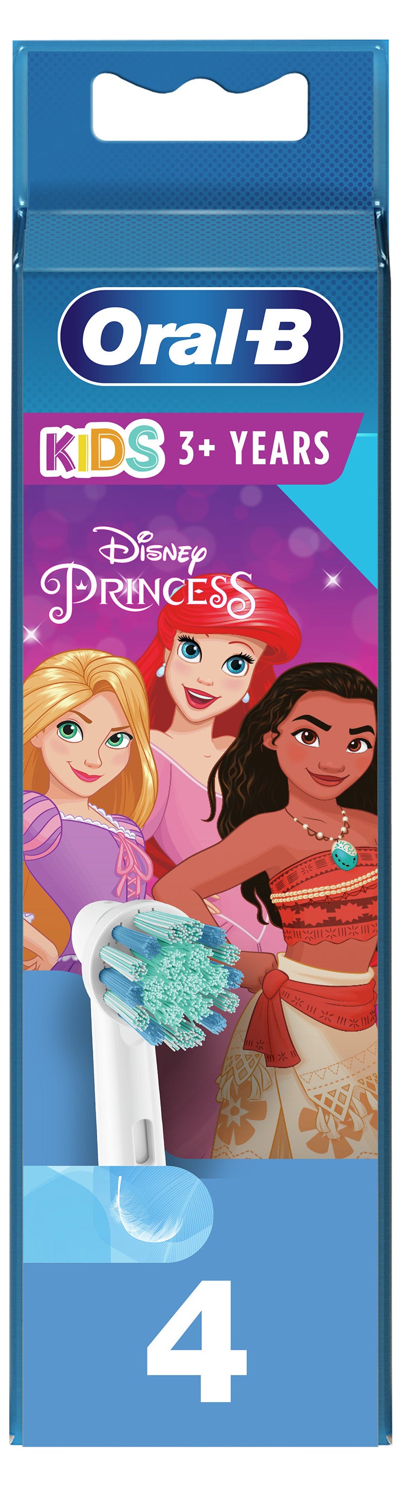 Oral-B Testine Di Ricambio Cars / Mickie / Princess 4 Pezzi