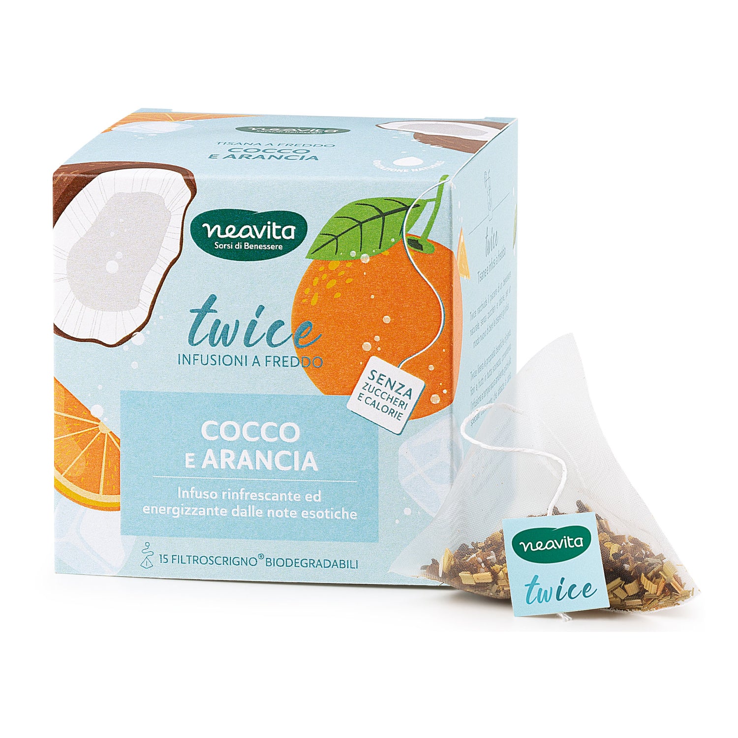 Neavita Twice Infuso A Freddo Cocco E Arancia 15 Filtroscrigno