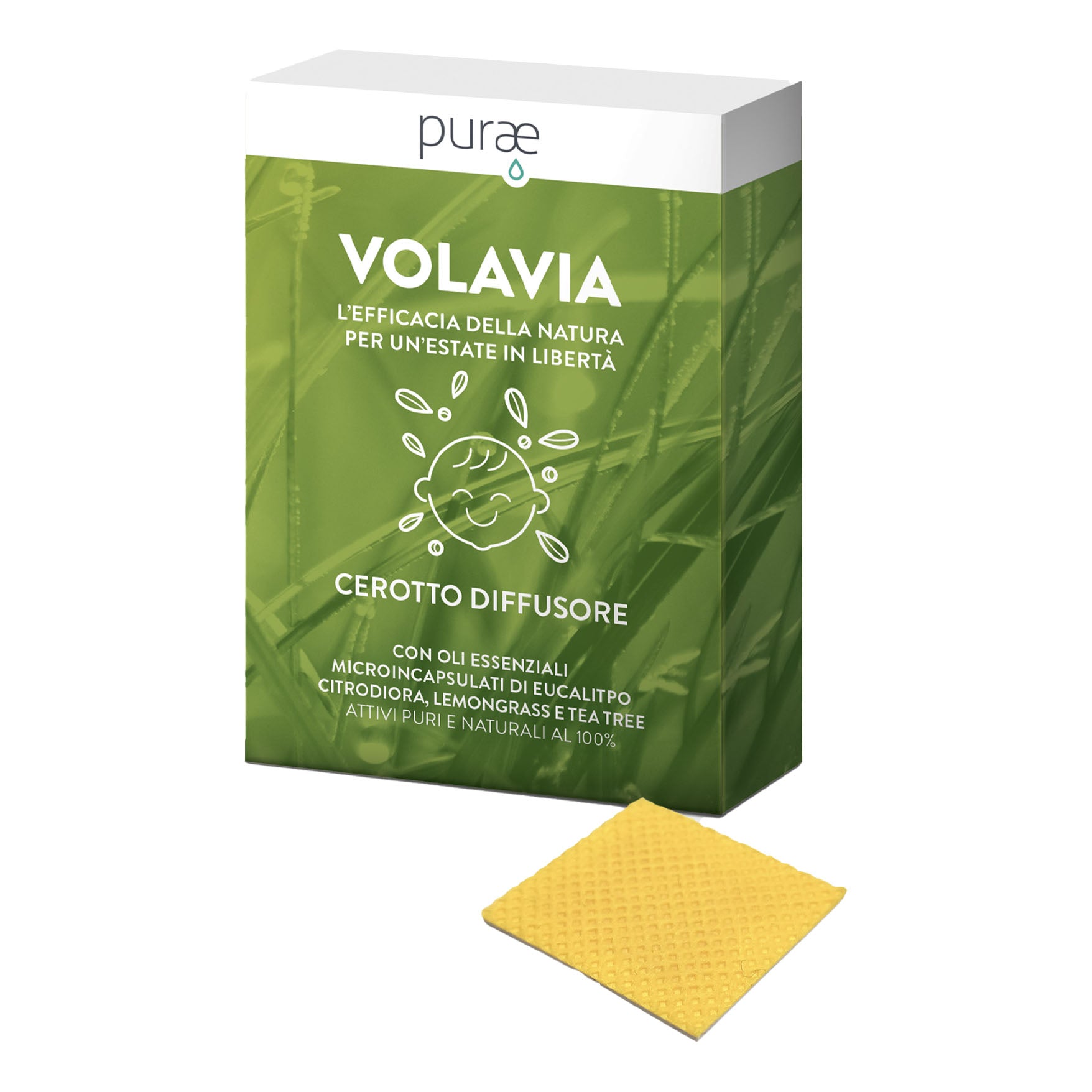 Purae Volavia Cerotto Diffusore Anti-Zanzare 12 Pezzi
