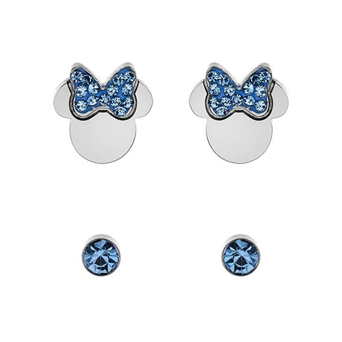 DISNEY SET ORECCHINI MINNIE BL