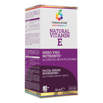 Natural Vitamin E Siero Viso | Nutriente Antiossidante Acido Ialuronico Cellule Staminali Optima Colours of Life | 30ml  