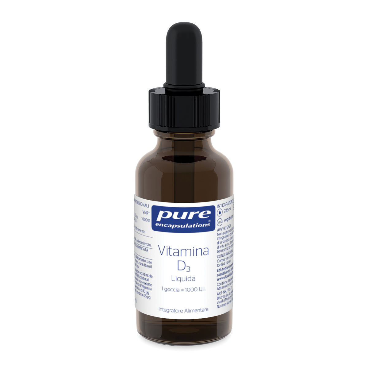 Pure Encapsulations Vitamina D3 Liquida 22,5ml  